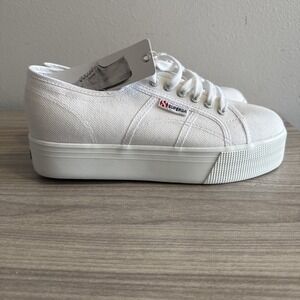 Superga Womens 2750 Cotu Sneaker White Size 9.5 Women 8 Men NWT